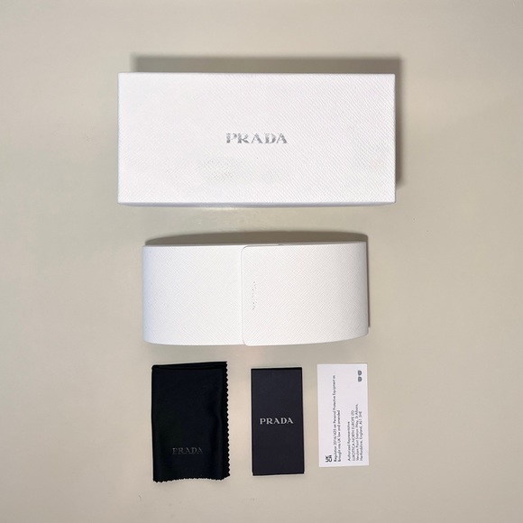 White Prada Runway Sunglasses - Picture 3 of 6